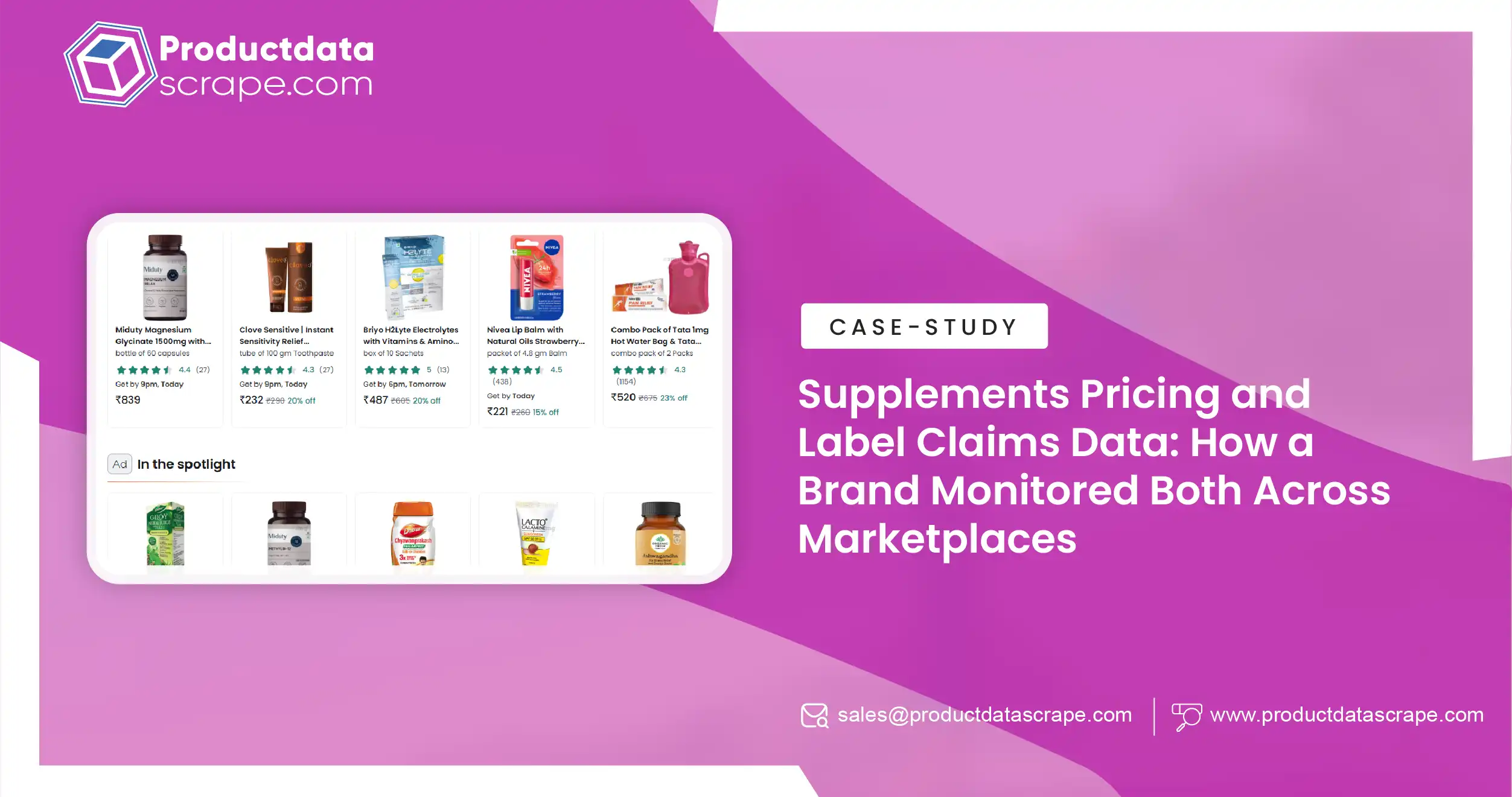 Supplements Pricing and Label Claims Data: How a Brand Monitored Both Across Marketplaces